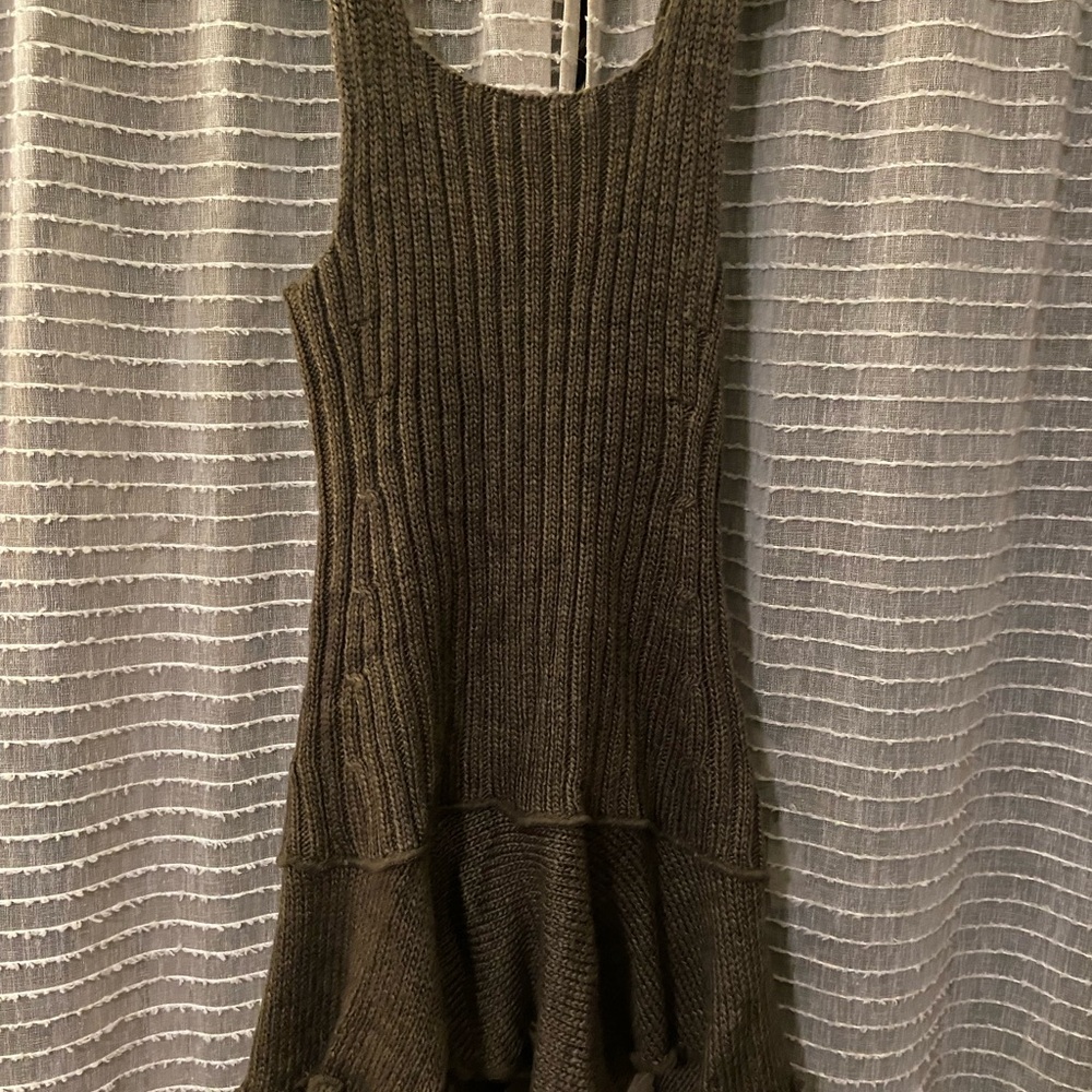 Women's Brown Knit Sweater - Picture 3 of 4